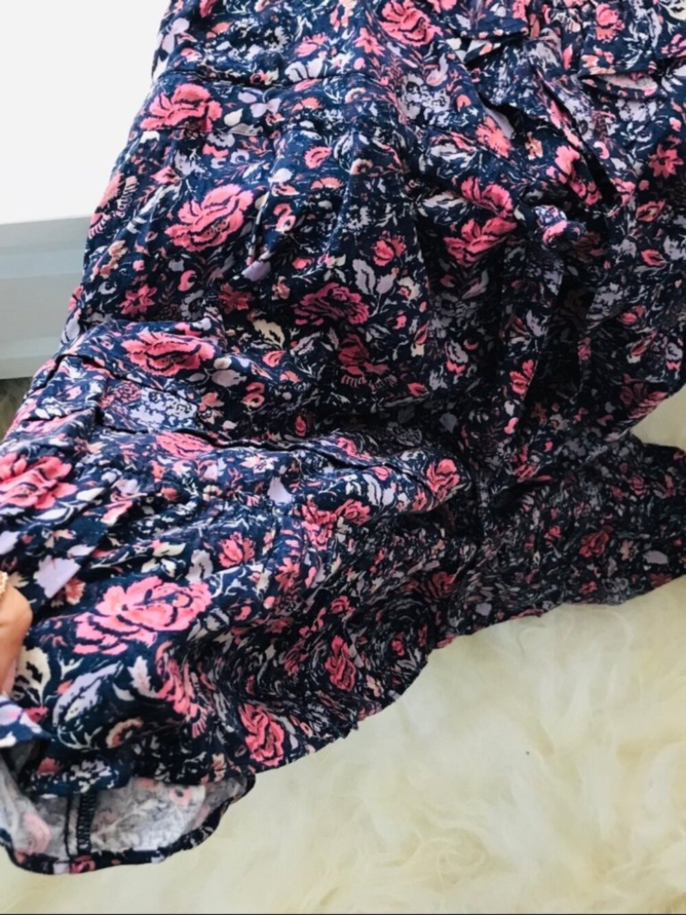 La Vie Rebecca Taylor Floral Ruffle Toile Dress 0156 - Picture 4 of 5